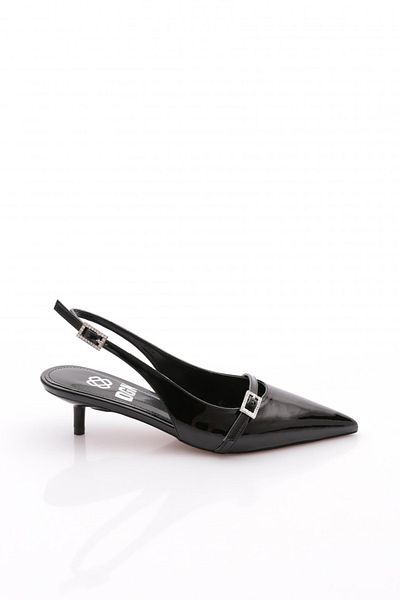 DGN Women's Heeled Shoes Black Patent Leather 6432535