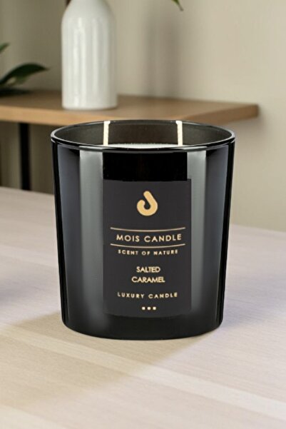 Mois Candle SALTED CARAMEL - Karamel Kokulu Özel Seri - Lüks Dizayn Büyük Boy...