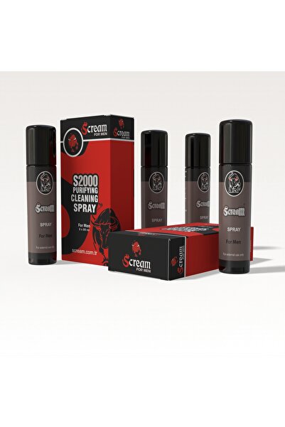 Scream For Men Sprey (4'lü Eko Paket)