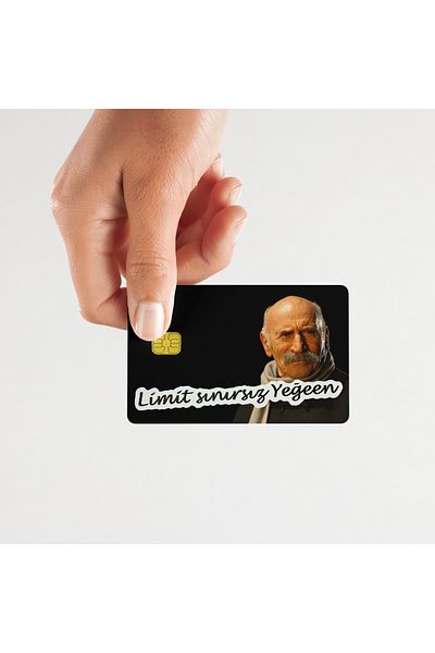 Huggy Craft Uncle Ramiz "Limit Unlimited Nephew" Written Credit Card, Akbil and Card Coating Sticker (High Quality)