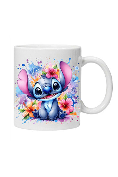 OEM Cana albă personalizată „STITCH 10”, INOVATIX. 330 ml