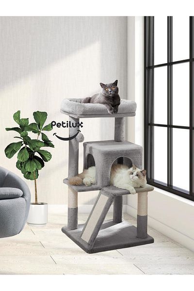 Petilux Decorative Cat Scratching House with Terrace
