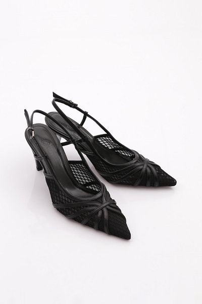 DGN Pantofi cu toc de damă negri 94221085