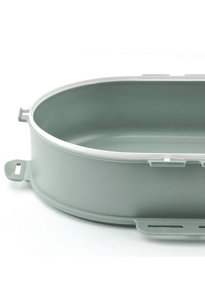 IKEA UTBJUDA Add-on unit for stackable lunch box, light grey-green, 0.3 l