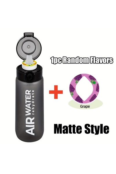 Choice 750ml 1 ring Matte Black 750ml/25oz Fruit Flavor Water Bottle 0 Sugar 0 Calories Sports Drinking Cup