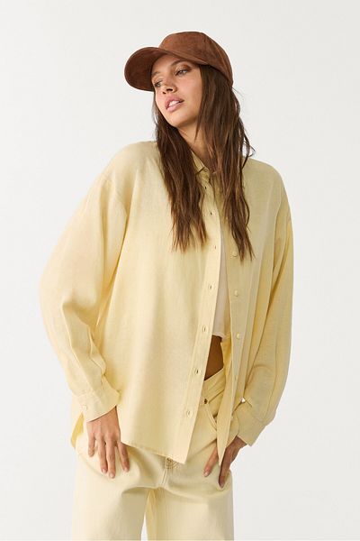 Stradivarius Linen blend shirt