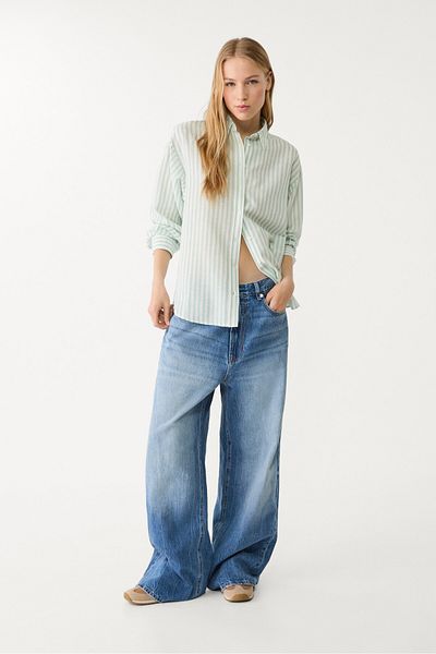 Stradivarius Linen blend shirt