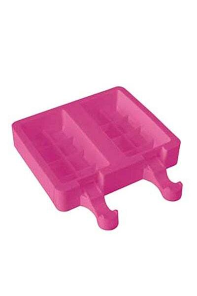 HALAMODO Creative Building Block Silicone Ice Cream Ice Cream Mold Ice Grid Kitchen Supplies Pink 150 x 23.5