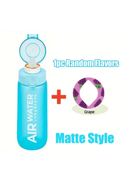 Choice 750ml 1 ring Matte Blue 750ml/25oz Fruit Flavor Water Bottle 0 Sugar 0 Calories Sports Drinking Cup