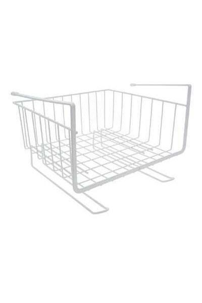HALAMODO Maisan Over The Shelf Holder Basket White