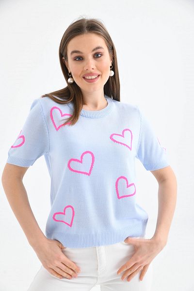 Park Karon Pulover cu mânecă scurtă Heart