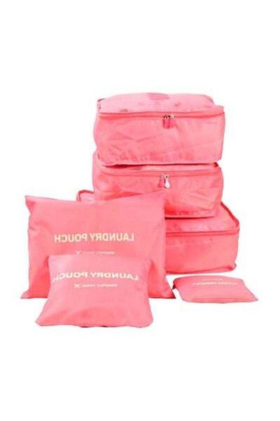 HALAMODO 6-Piece Packing Organizer Set Pink