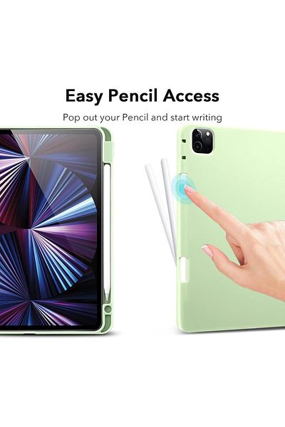 ESR Flip protective case for iPad PRO 5G 2021 Esr, TPU, light green, 11 inches
