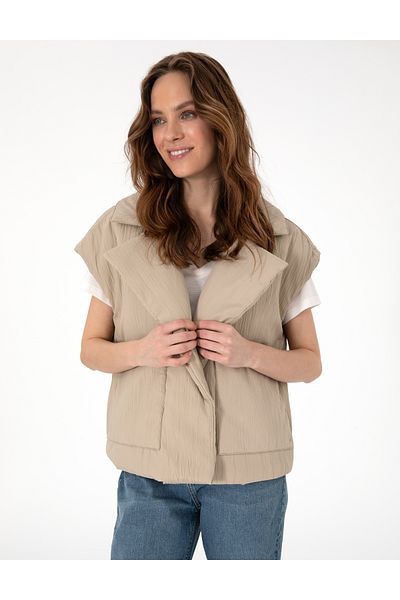 Pierre Cardin Sand Crop Top Vest 50300907 -Vr085