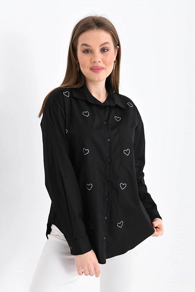 Park Karon Cămașă de damă Black Heart