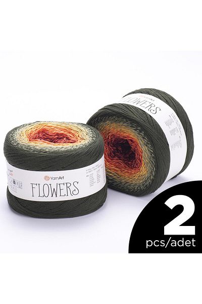 Yarnart Flowers Ebrulu 302 Model 2 Pieces