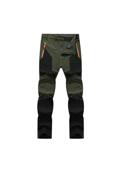 Choice XXXL green black Men Summer Hiking Pants Wear-resistant Water Splash Prevention Quick Dry UV Proof E