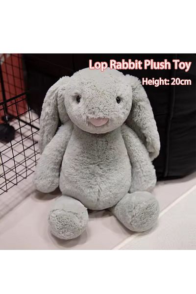 Choice 20cm Grey Cute Lop Rabbit Plush Toy Soft Stuffed Long Ears Bunny Doll Funny Baby's Sleeping Companio