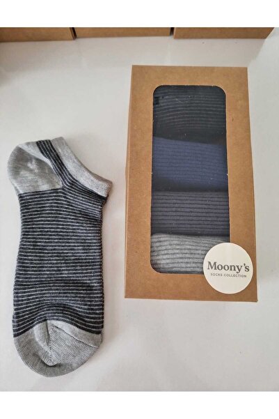 Moonys Socks Collection Set de șosete pentru bărbați - Seria cu dungi, pachet...