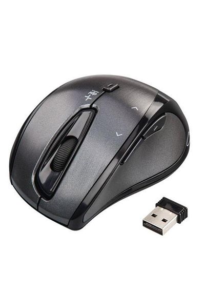 Hama Mouse wireless Hama Cuvio 52866, 1600 dpi (Gri)