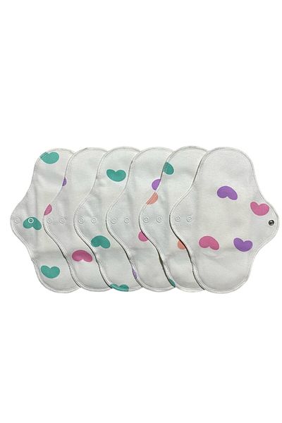 Ponped Bamboo Washable Natural Women's Pad 6 Pieces (normal)