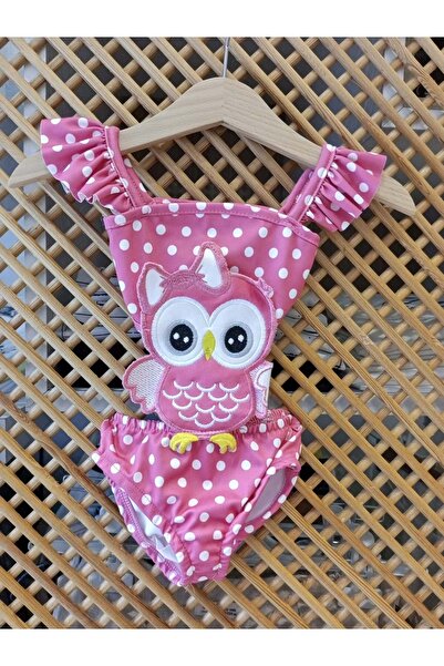 PD KIDS 585 KIZ ÇOCUK BAYKUŞLU MAYOKİNİ (DAR KALIP)