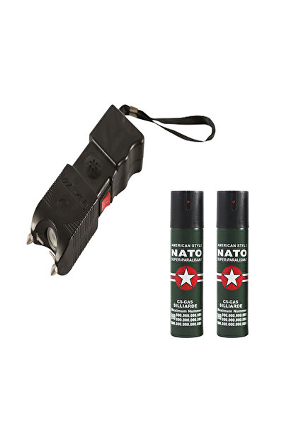 Depox Sada elektrošoků 400 kW a 2 paralyzující spreje, NATO, 60 ml