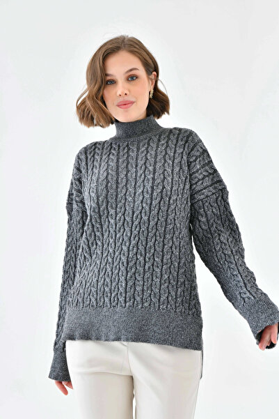 Park Karon Жіночий напіврибальський светр з розрізом