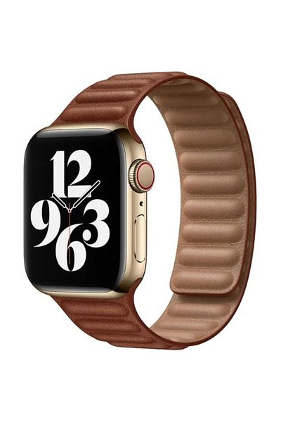 Generic Silicone Magnetic Loop Strap Compatible with Apple Watch Series 10/Ultra 2/9/8/7/6/SE, Fashion Brace