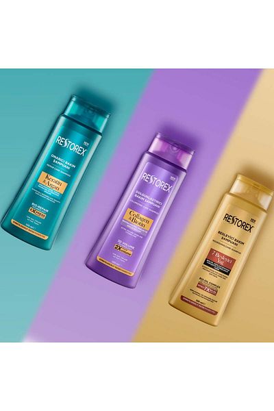 Restorex 500 ml Repairing Keratin Argan Care Shampoo - Pro zlomené a zpracované vlasy