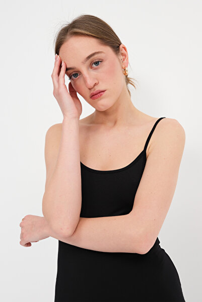 Addax İnce Askılı Uzun Elbise E10073-s3