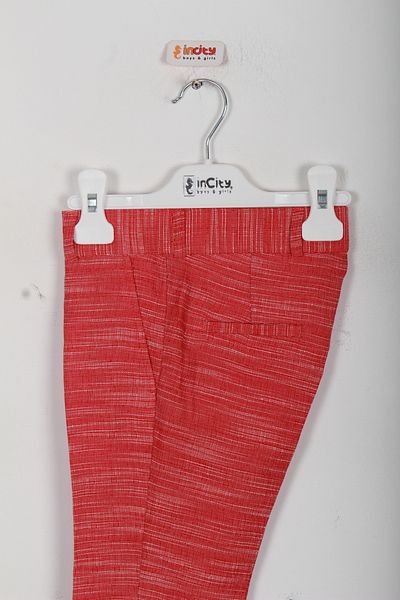 incity Boy's Gray Patterned Stylish Trousers