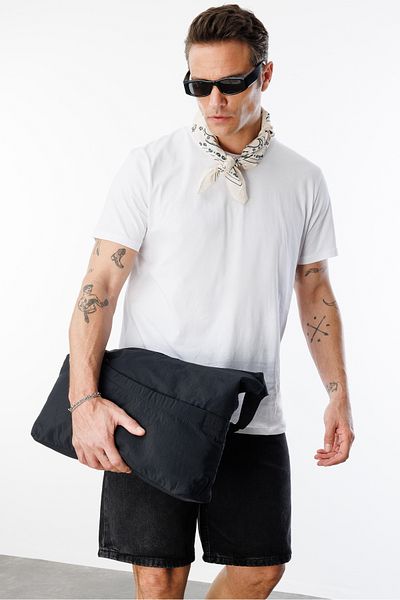 GENIUS STORE Ανδρικό T-shirt 100% βαμβακερό κανονικό μπλουζάκι με λαιμόκοψη