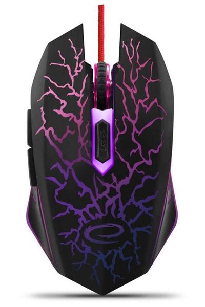 ESPERANZA Mouse Gaming Esperanza EGM211R, Optic, 2400 DPI, USB, Iluminat (Negru)