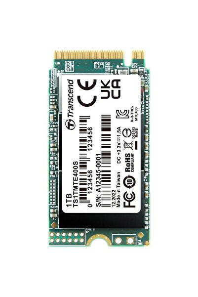 Transcend SSD Transcend MTE400S, 1TB, M.2 2242, PCIe Gen3 x4 NVMe
