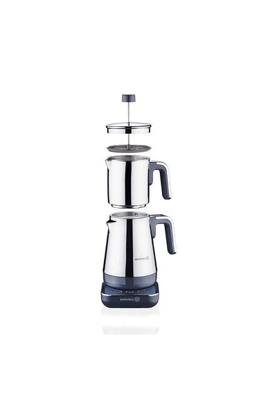 KORKMAZ Moderna Electric Teapot Gray/Chrome