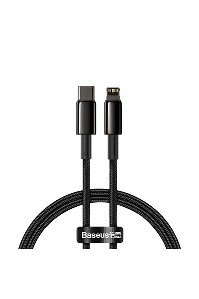 Baseus 2m Black Pd 20w Data Cable For Iphone 14 13 12 Pro Max Type C Fast Charging Cable