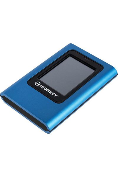 Kingston SSD extern Kingston IronKey Vault Privacy 80, 1,92 TB, USB 3.2 Gen 1 (Albastru)