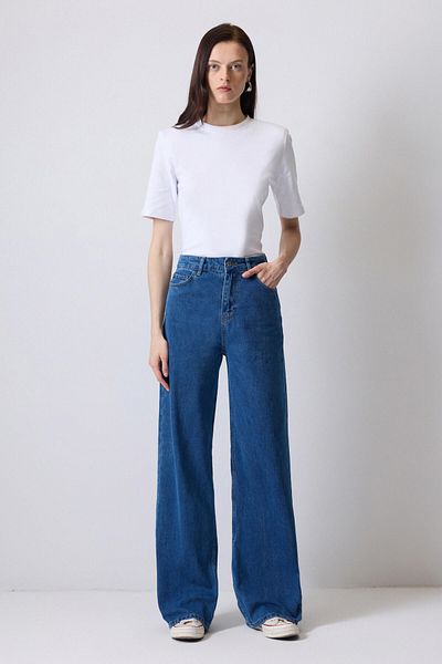 Touché Privé Pantaloni din denim cu picioare largi