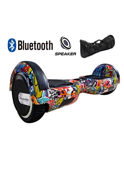 CityMate Smart Balance Elektrikli Kaykay Hoverboard Çanta Hediyeli Bluetooth Hoparlörlü Desenli