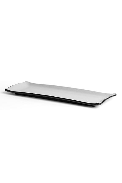 mastergold 6 Piece Melamine Rectangular Serving Plates (29.5 * 12.5cm) | for Appetizer, Seafood & Salad Plates