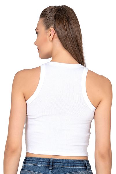 ÖZKAN underwear Καμισόλ Κορδόνι Καπίστρι λαιμόκοψη, Crop Tank Bustier με ελαστικό και θετικό Wisdom