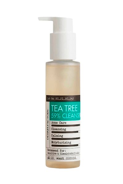 DERMA FACTORY Special Cleansing Gel for Acne-Prone Skin Containing 59% Tea Tree Derma Factory Tea Tree 59% Cleanser 150ml