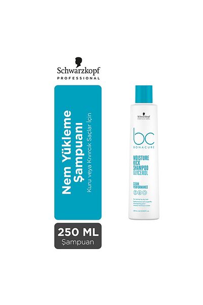 Bonacure Bc Bonacure Moisture Kick in Hair Natural Shine Creative and Moisturizing Shampoo 250ml/