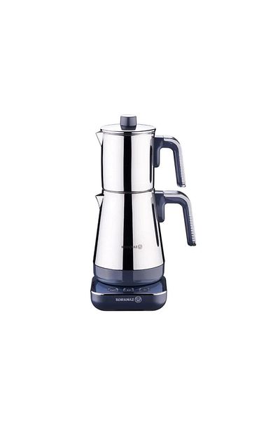 KORKMAZ Moderna Electric Teapot Gray/Chrome