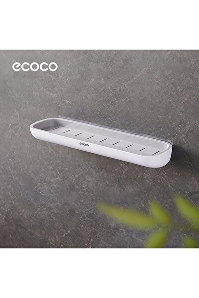 Miecoco Duvara Yapışkanlı Banyo ve Mutfak Düzenleme Rafı Gri Beyaz