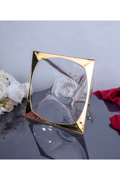 ARGKRİSTAL Gold Star Qadron Delux Plus Premium 24 Ayr Alnitil with Reverse Image from the Bowl