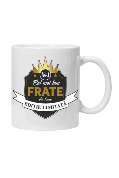 OEM Cana albă personalizată „Best BROTHER”, INOVATIX. 330 ml