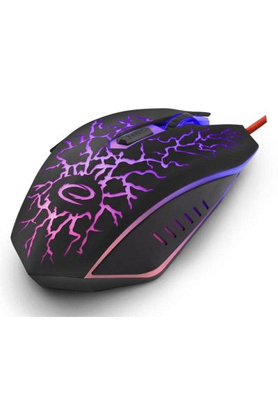 ESPERANZA Mouse Gaming Esperanza EGM211R, Optic, 2400 DPI, USB, Iluminat (Negru)