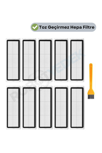 robotyedek ممسحة مكنسة كهربائية Xiaomi 1c - فلتر Hepa بديل متوافق وفرشاة تنظي...